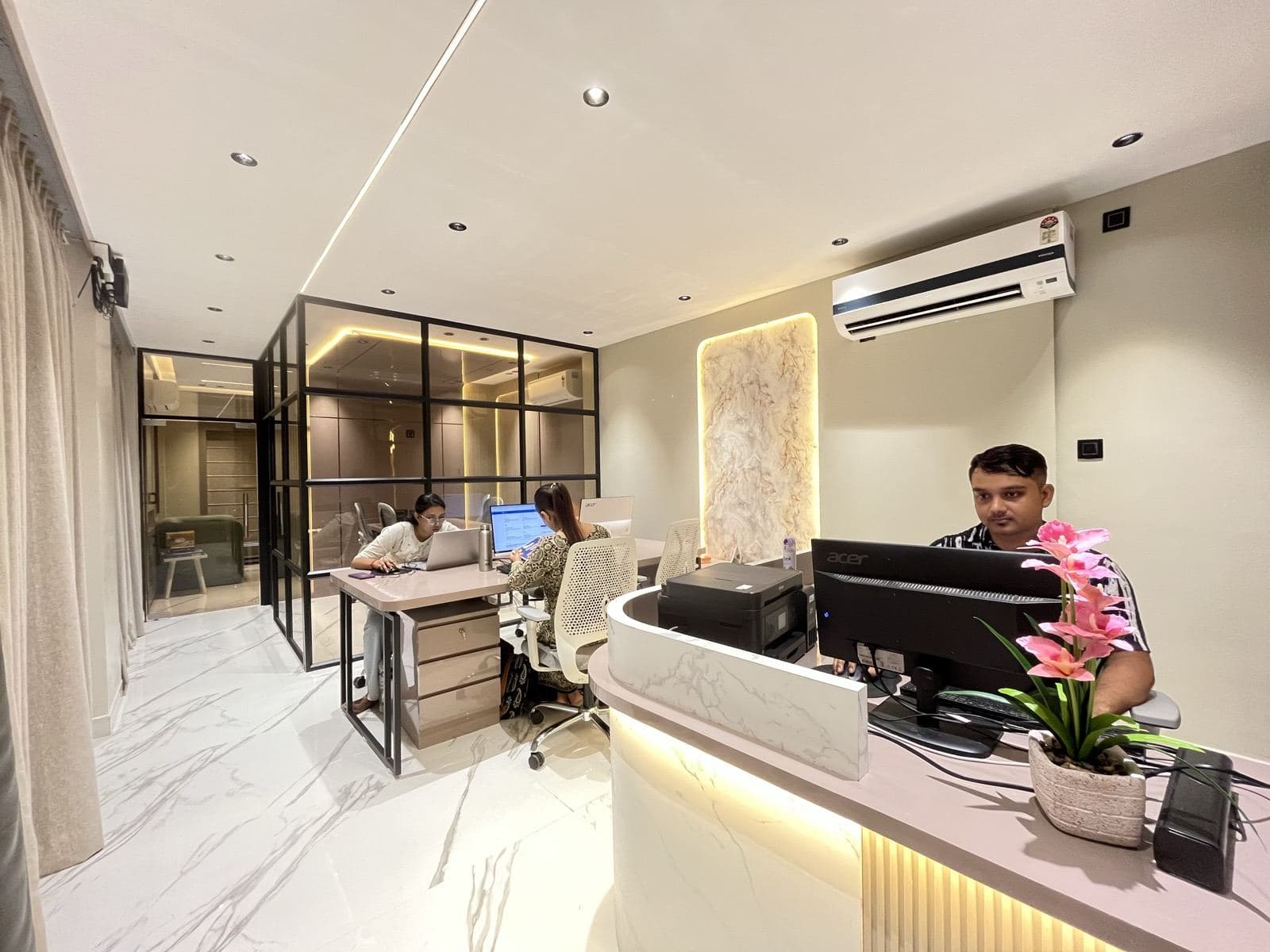 Reception area